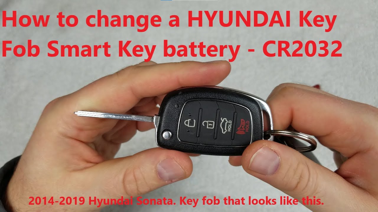 how to change battery in hyundai key fob