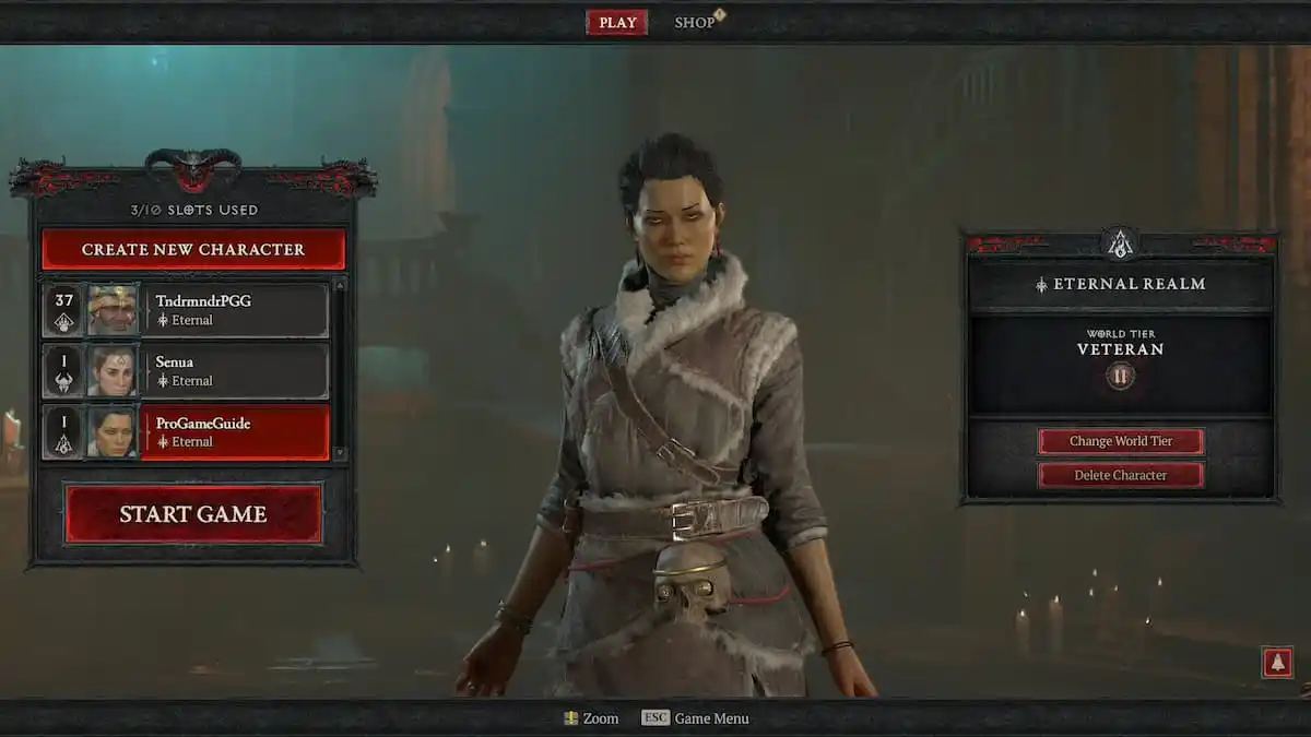 diablo 4 stuck on character screen