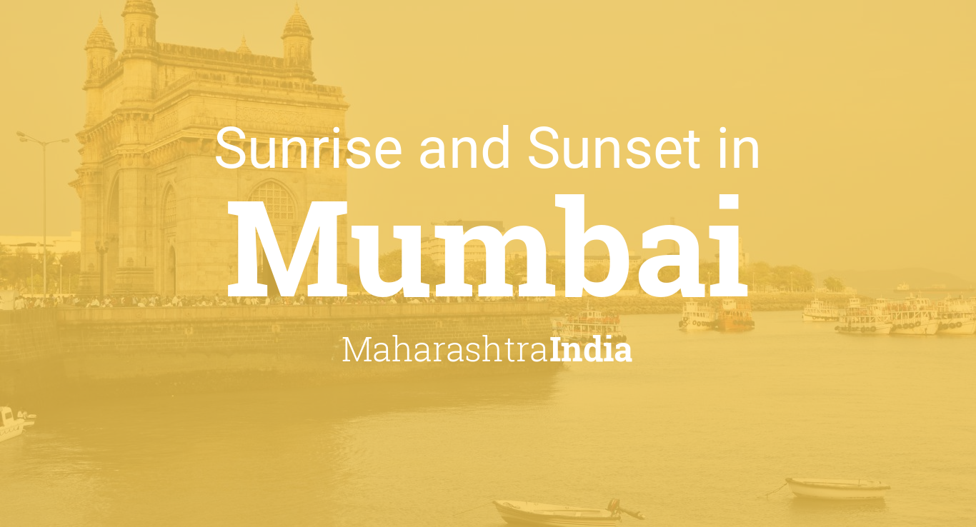 tomorrow sunrise time in mumbai