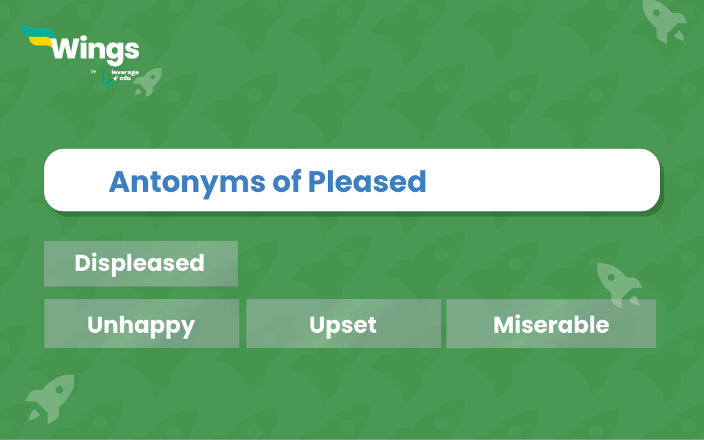 pleased antonym