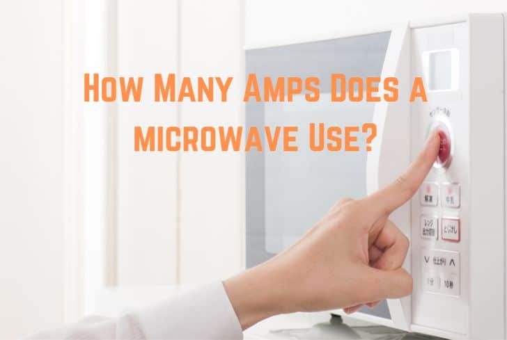 how many amps does a microwave take