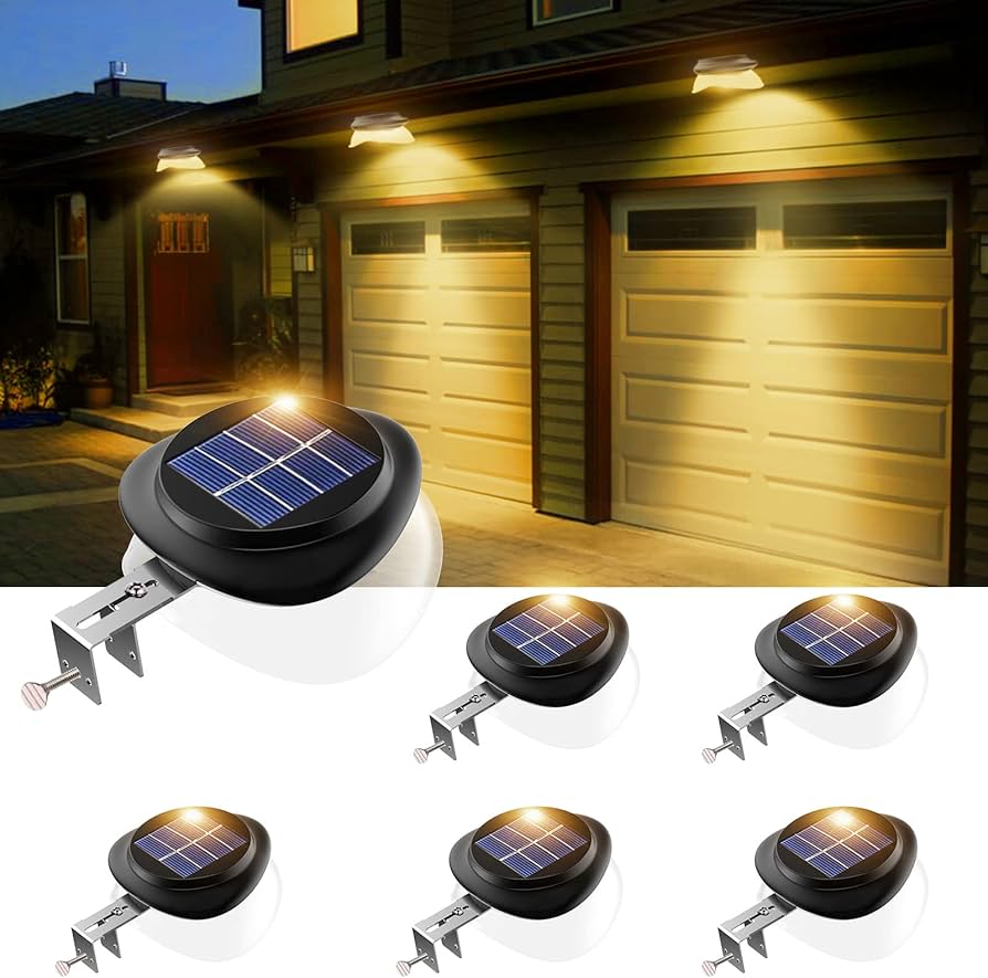 solar powered gutter lights