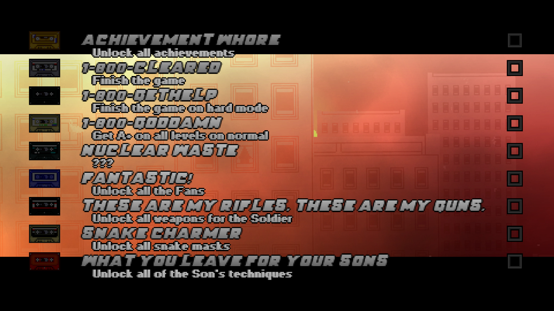 hotline miami 2 achievements