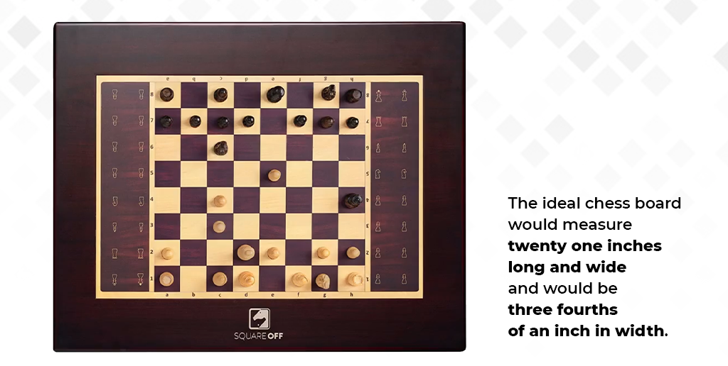 tournament chess board size