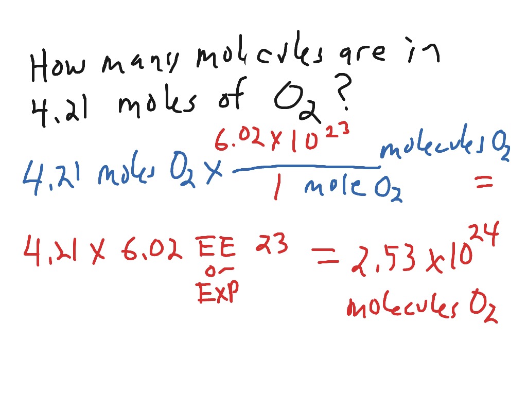 o2 moles