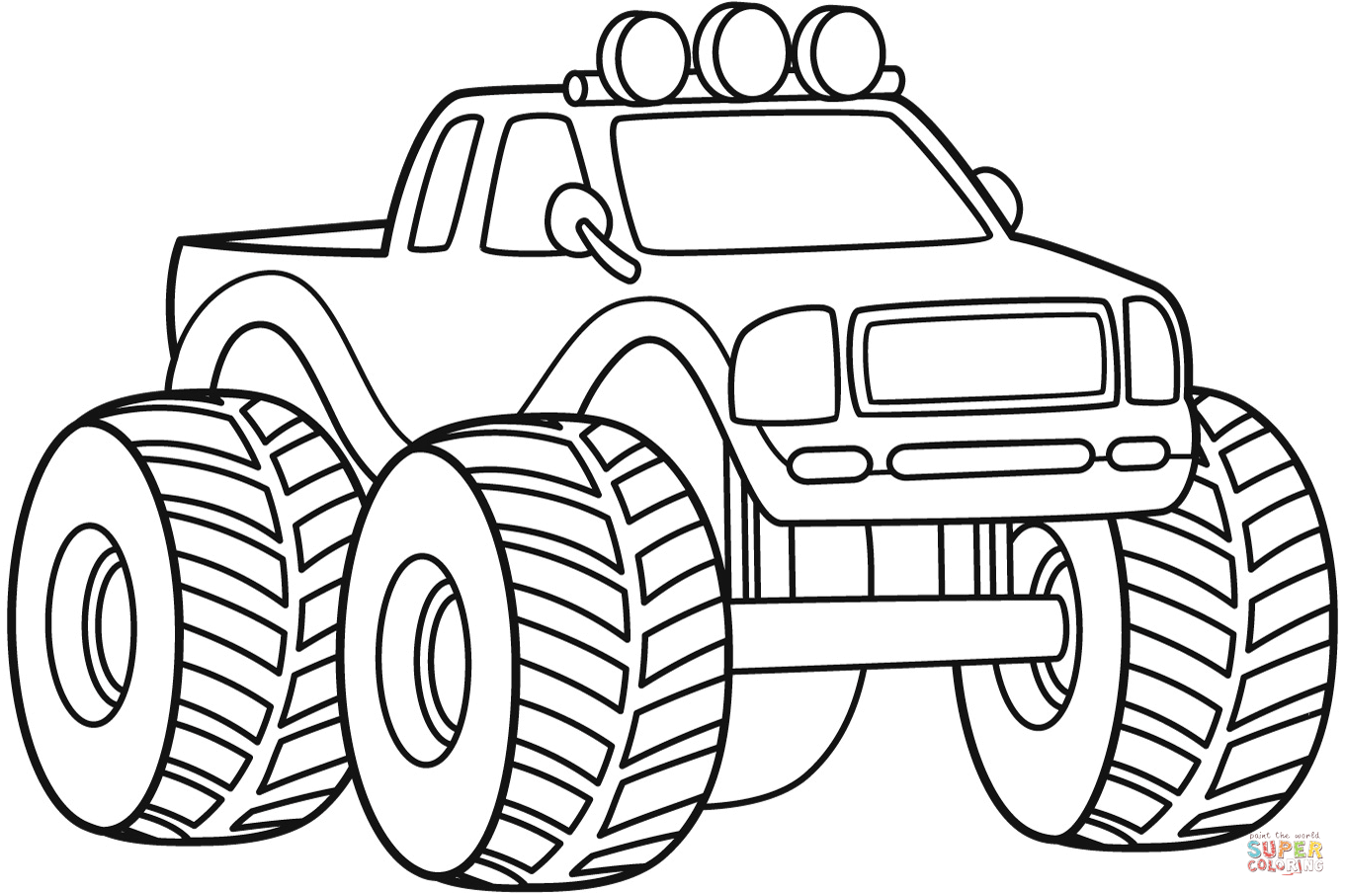 printable monster truck