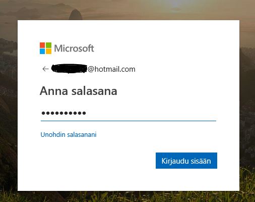 hotmail kirjaudu