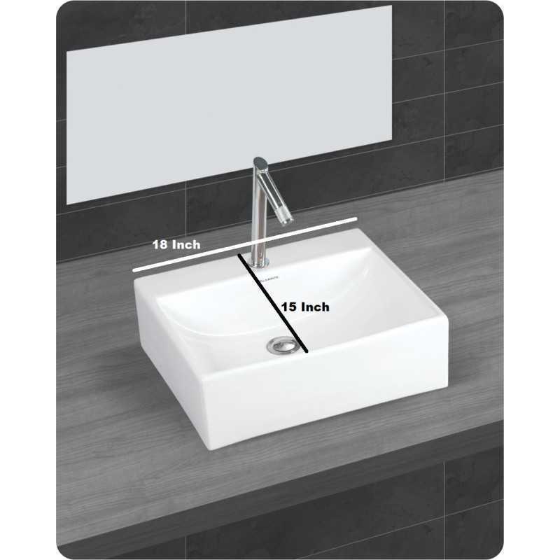 wash basin size in inches