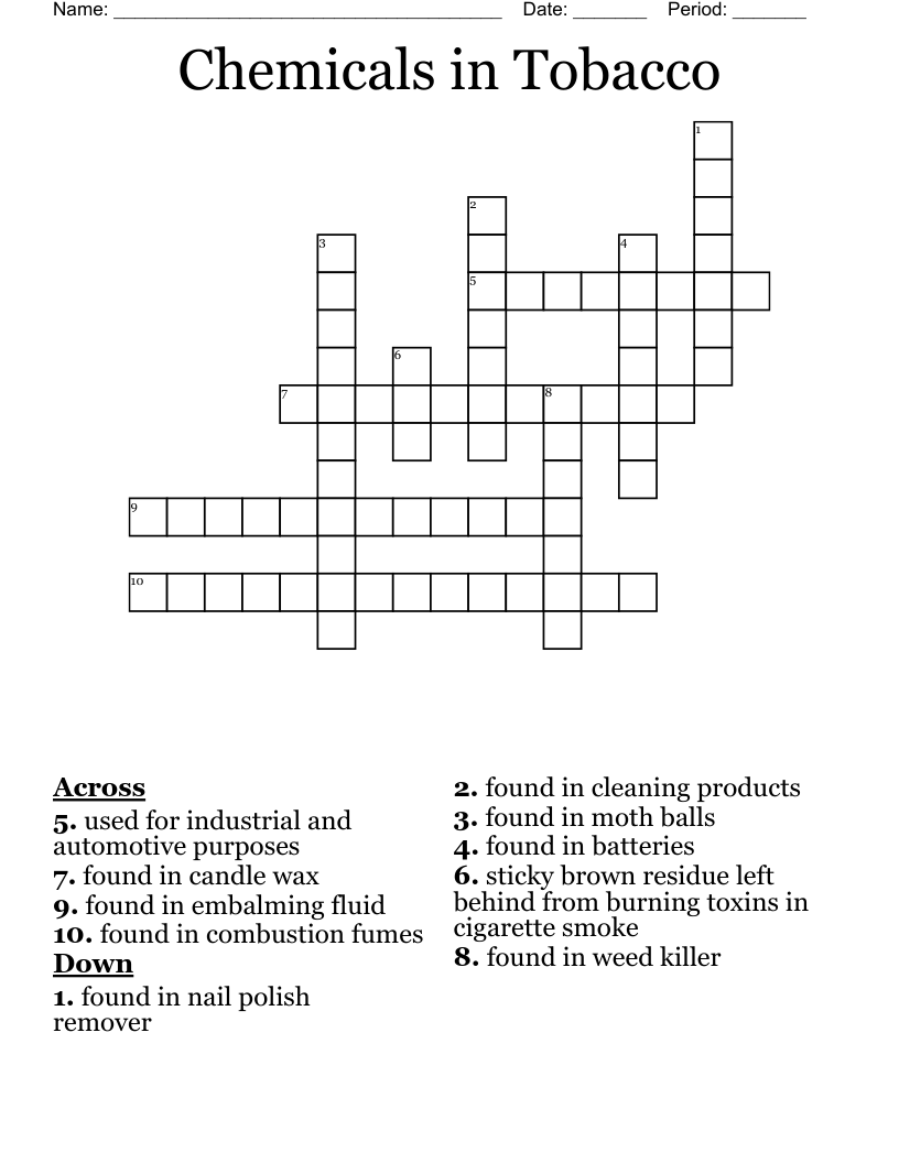 paint remover ingredient crossword