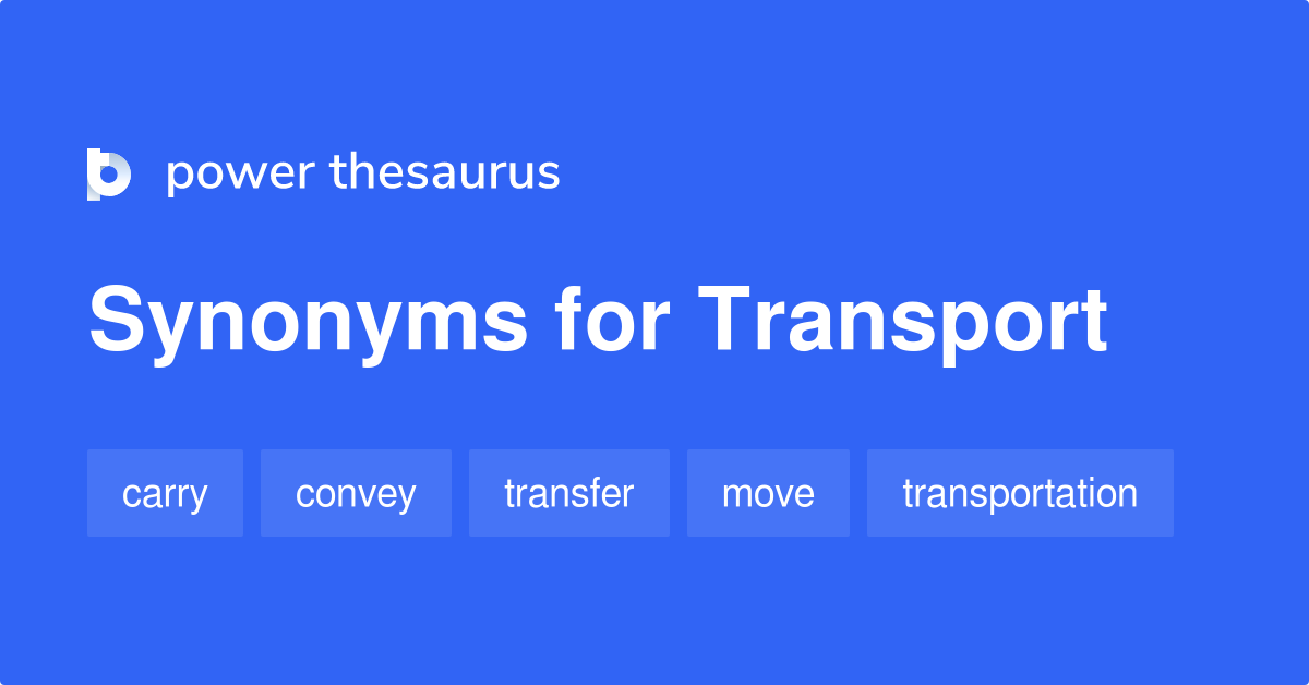 synonyms for transportation