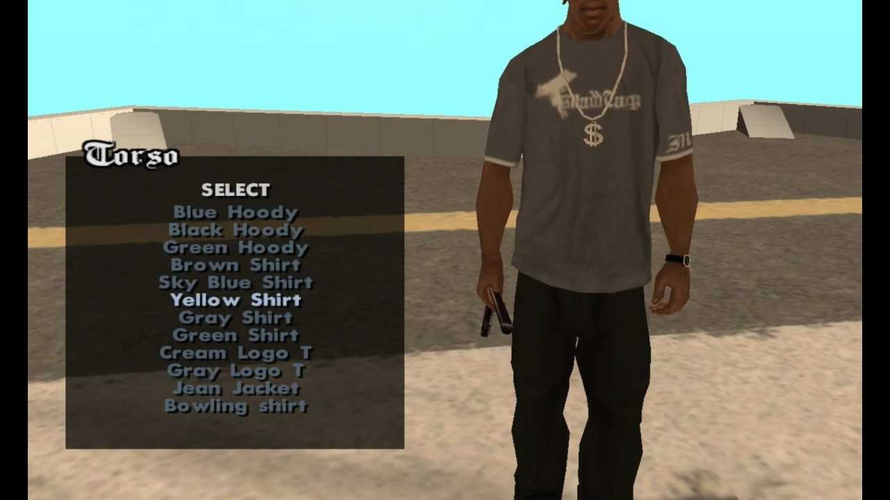 gta san andreas change clothes mod