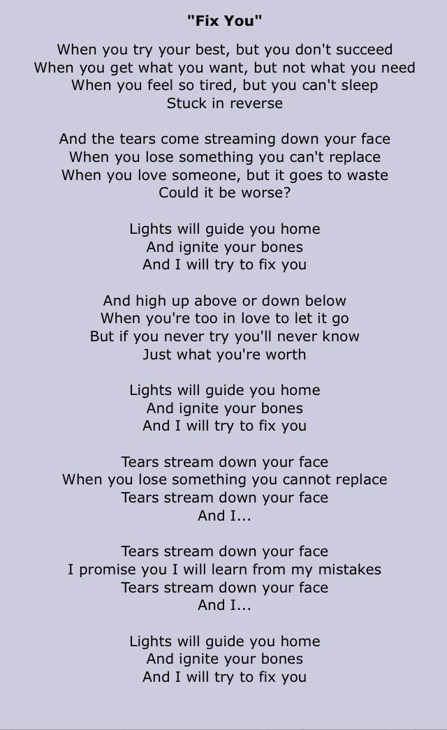 you lyrics