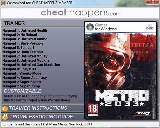 metro 2033 cheat codes