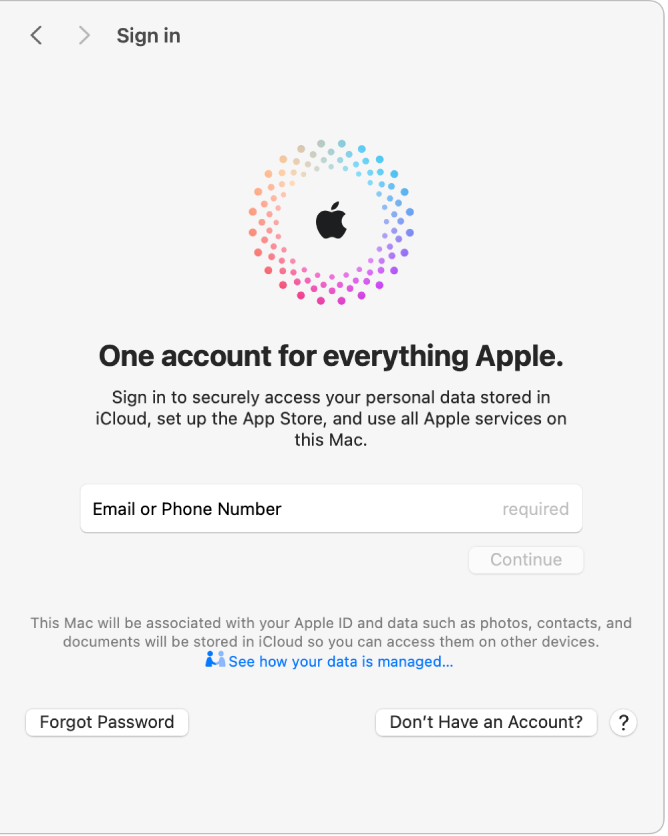 create apple id account