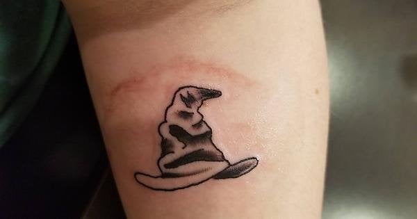 sorting hat tattoo