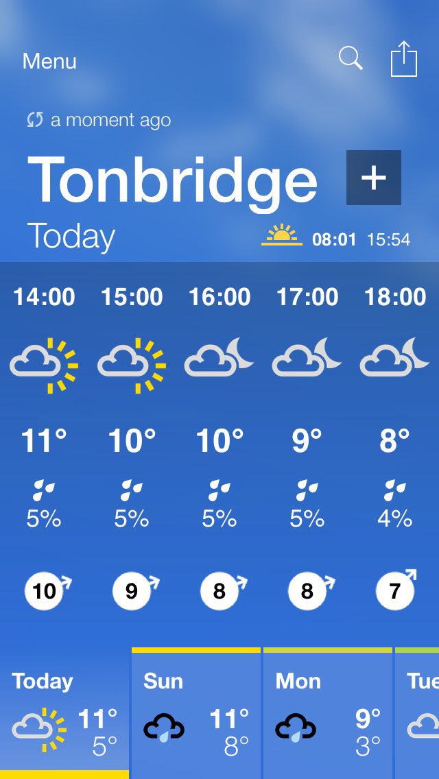 bbc weather tonbridge