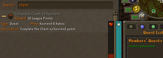 client of kourend