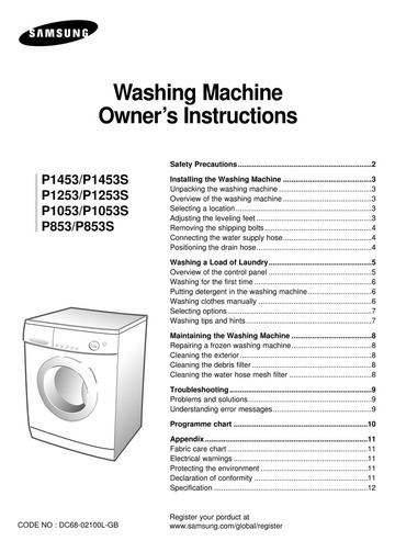 samsung washer manual