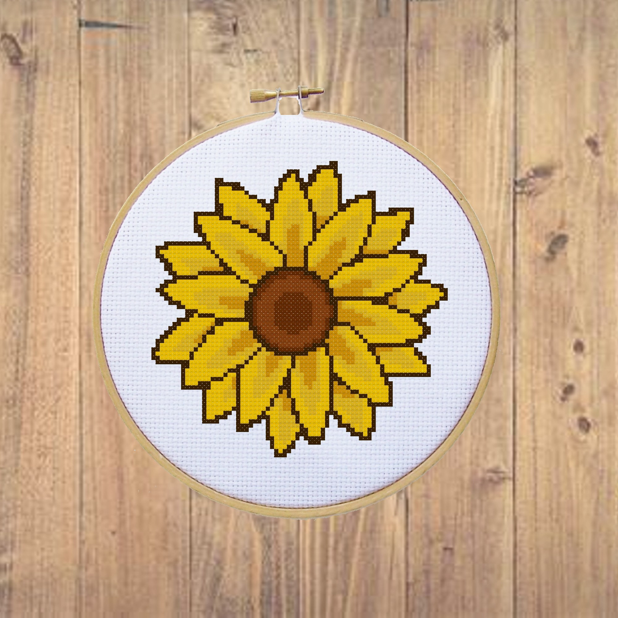 sunflower cross stitch