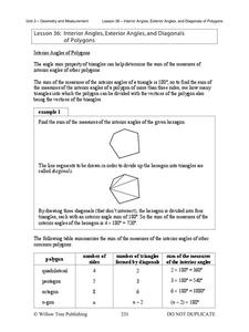 detailed lesson plan about polygons