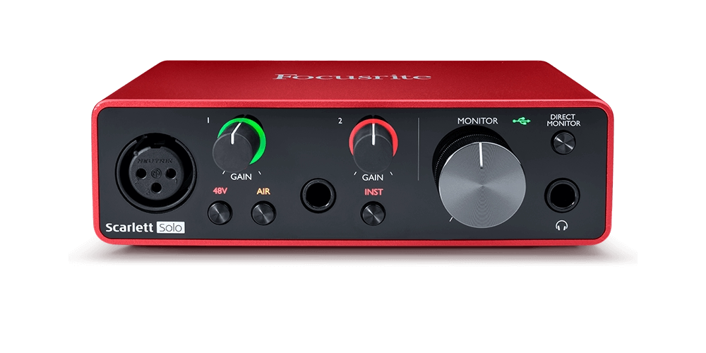 setting up focusrite scarlett 2i2