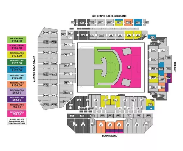 anfield stadium seating plan concert