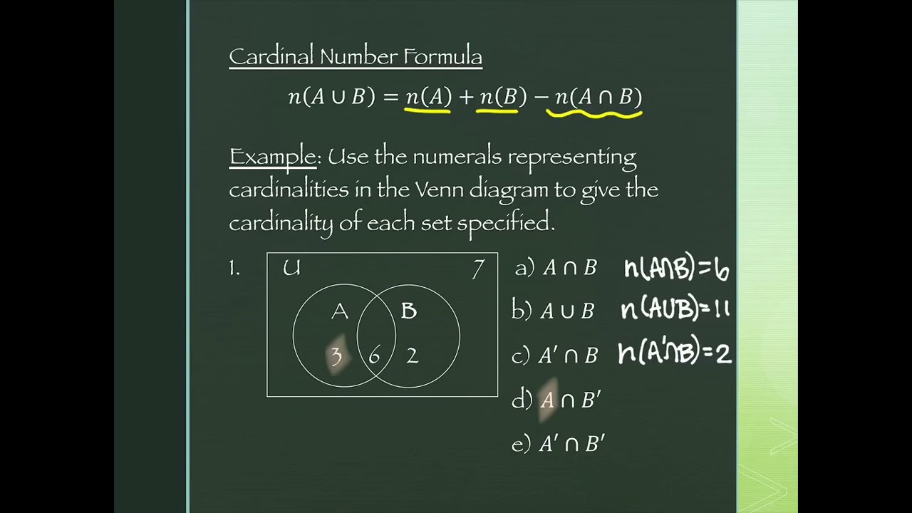 cardinal number formula