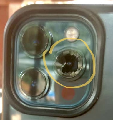 fixing iphone camera lens