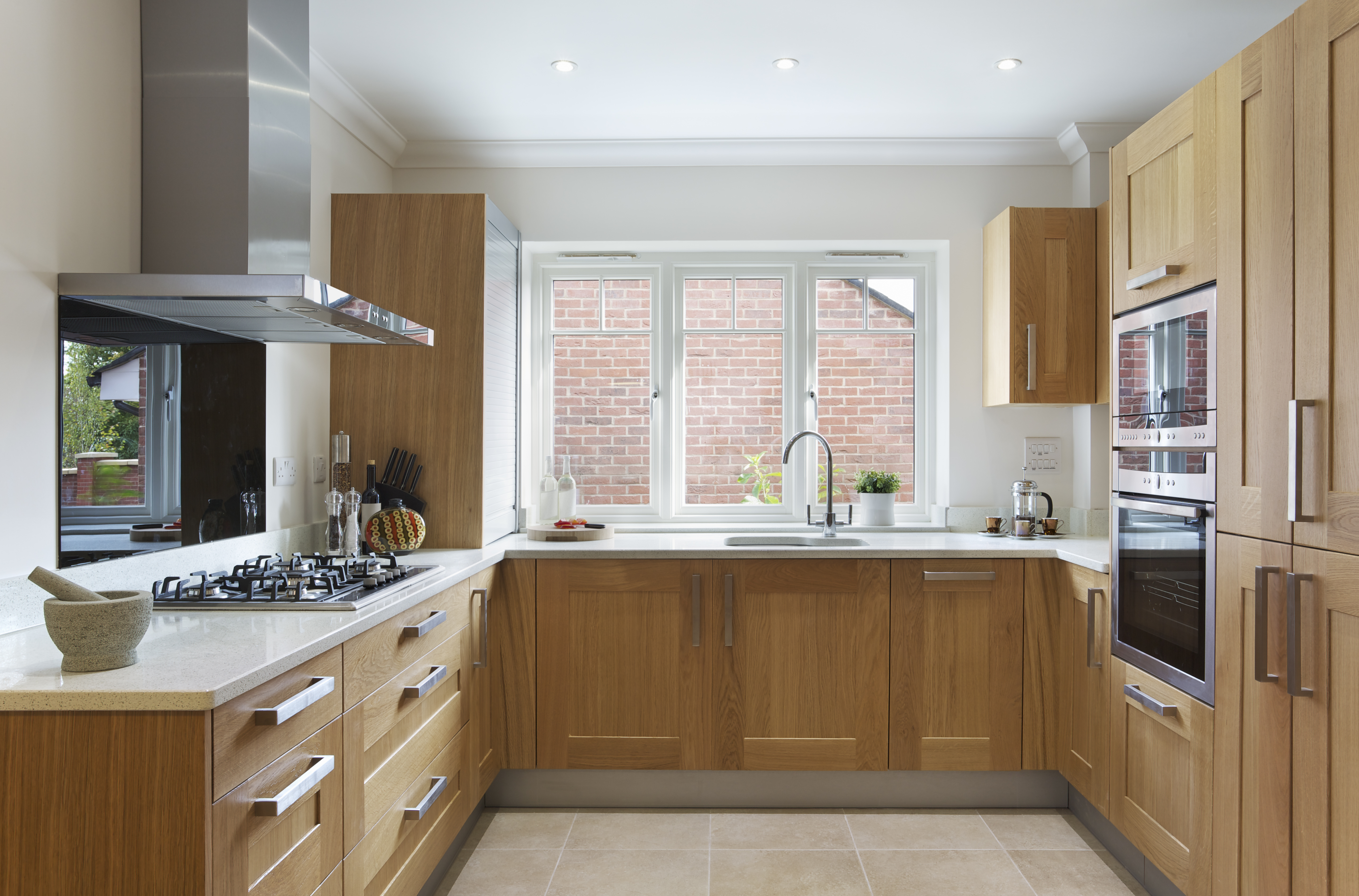 bleached oak cabinets