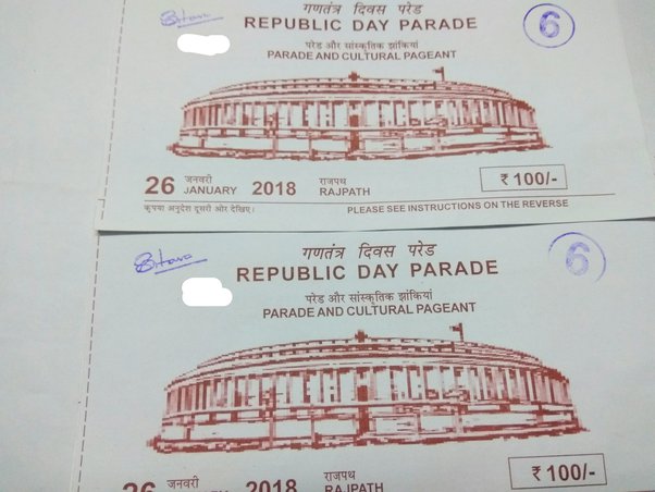 26 january parade tickets 2022