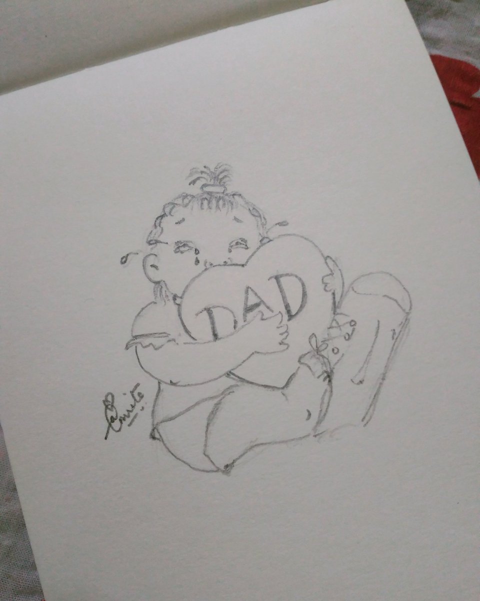 i miss you dad drawing