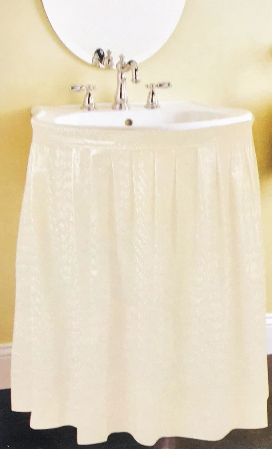 bathroom sink skirt