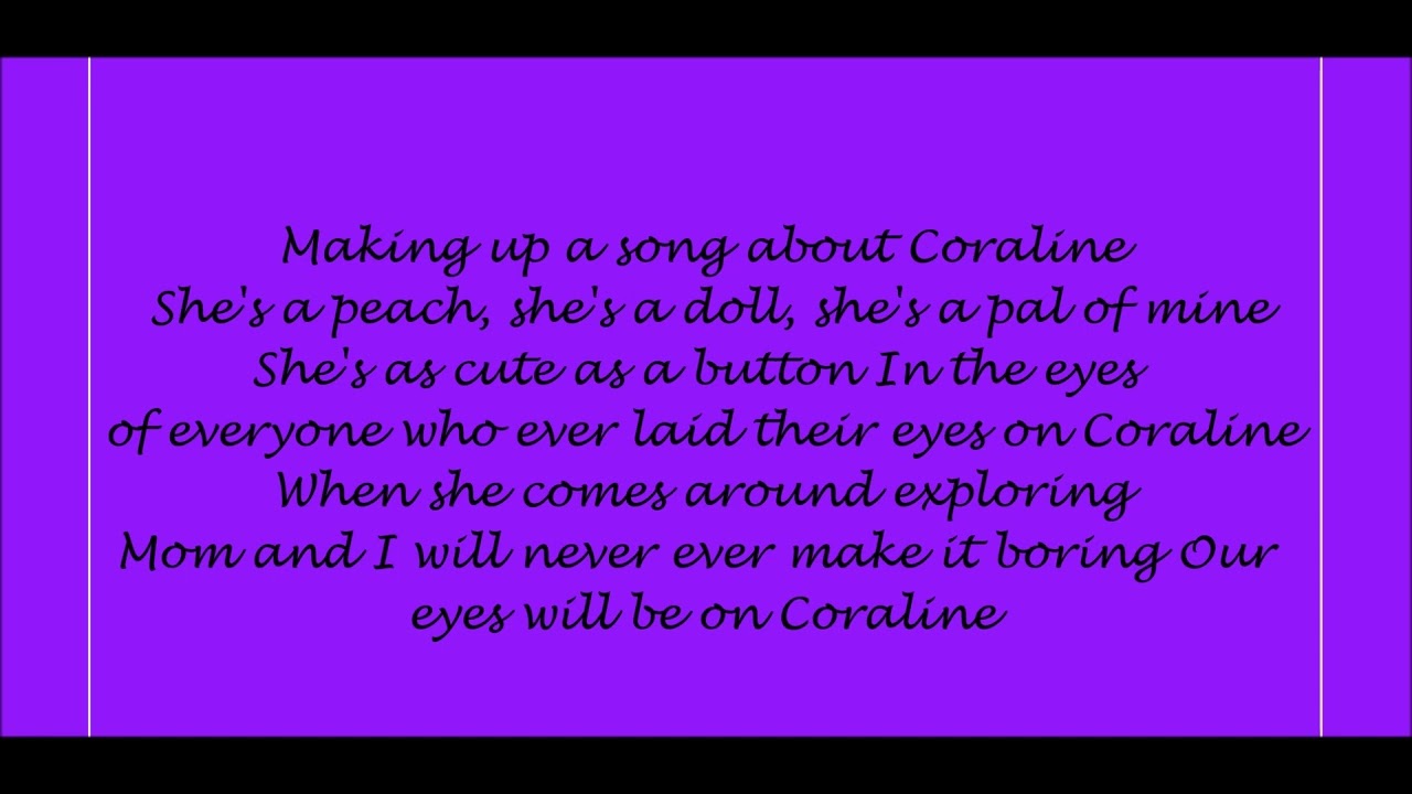 coraline song lyrics