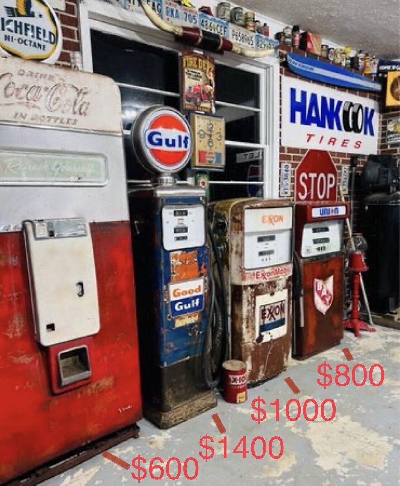 vintage gas pumps for sale ebay