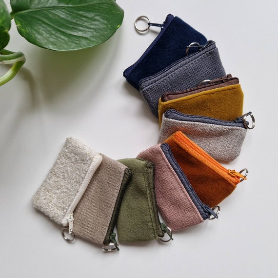 small coin purse with zipper