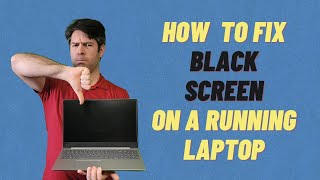 laptop turns on but screen black