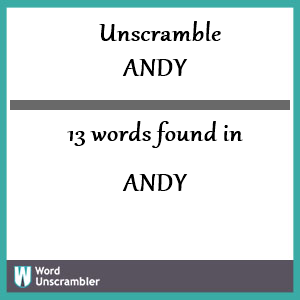 andy anagram solver