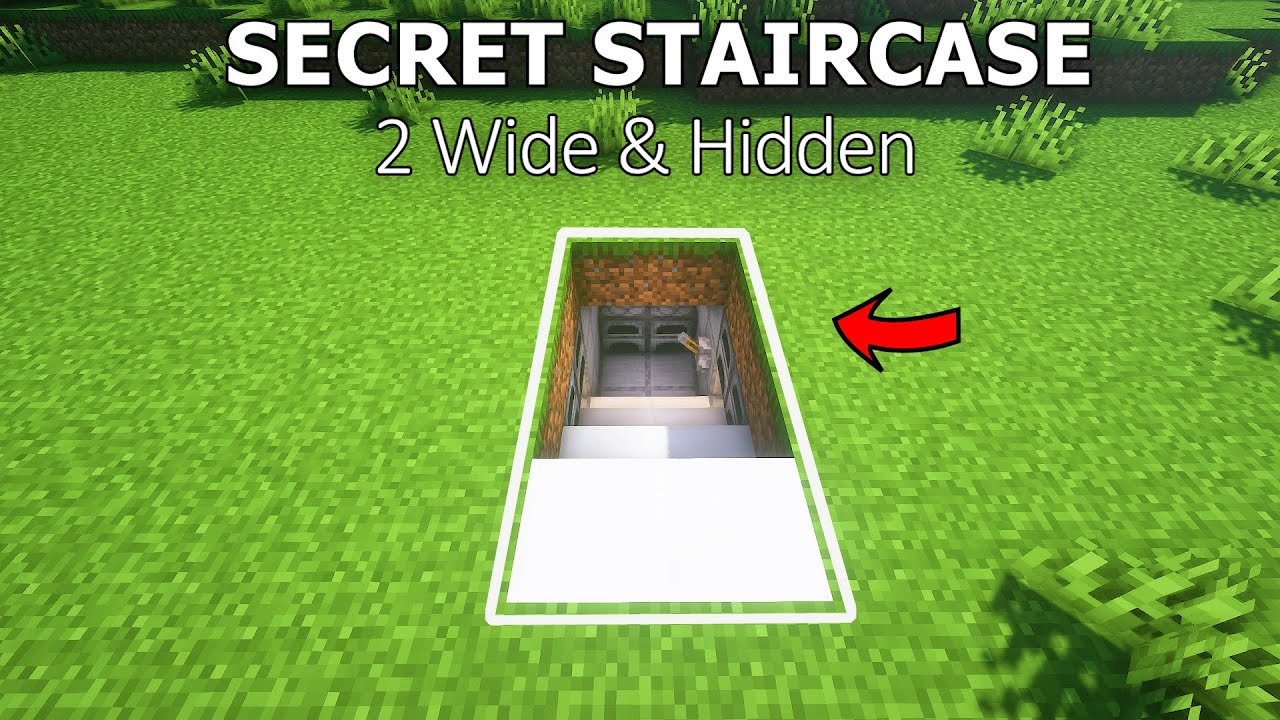 minecraft hidden staircase