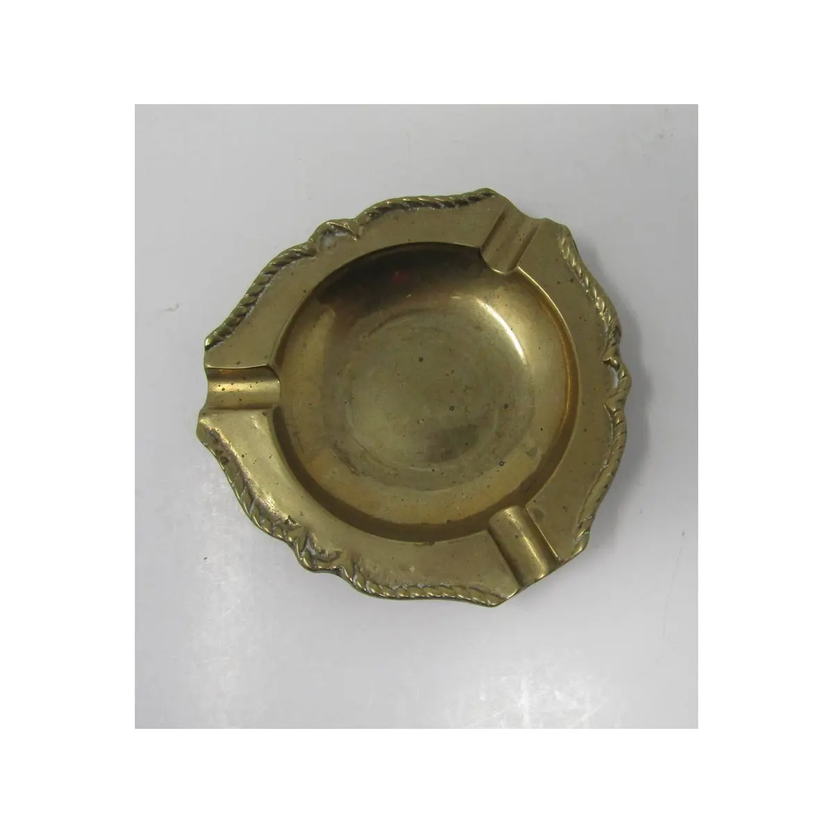 vintage brass ashtray