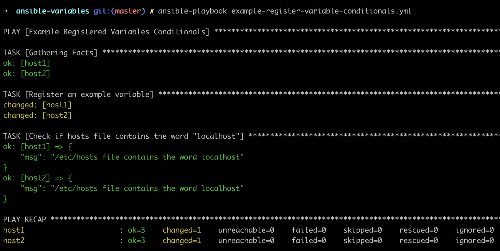 ansible variables