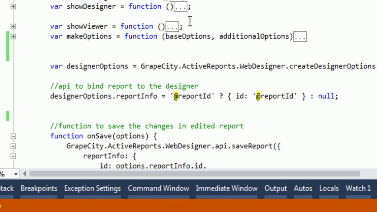 active reports c# example