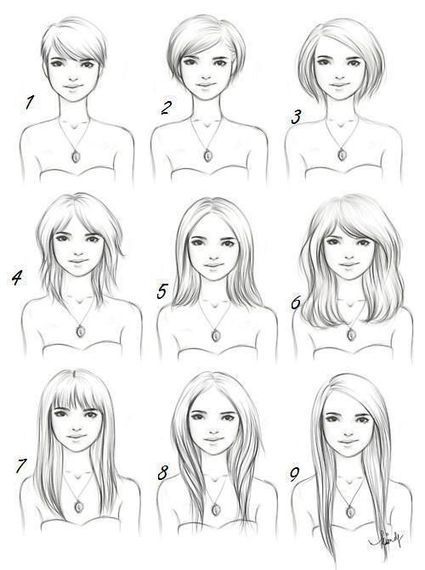 hairstyle drawing reference