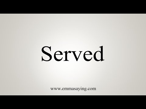 served pronunciation