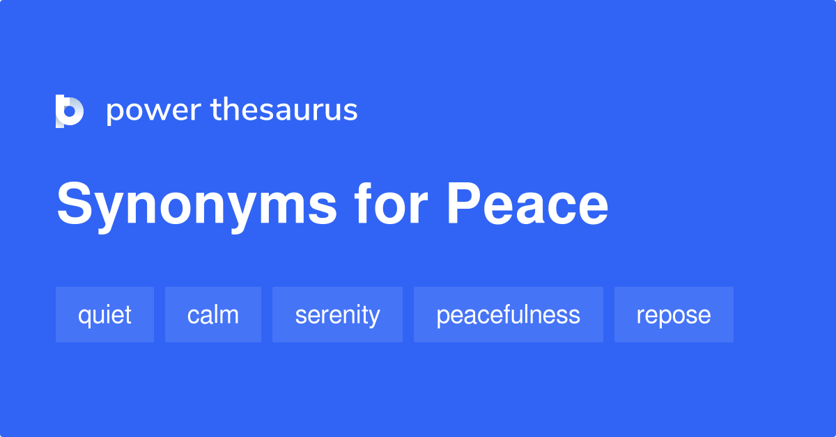 synonyms peace