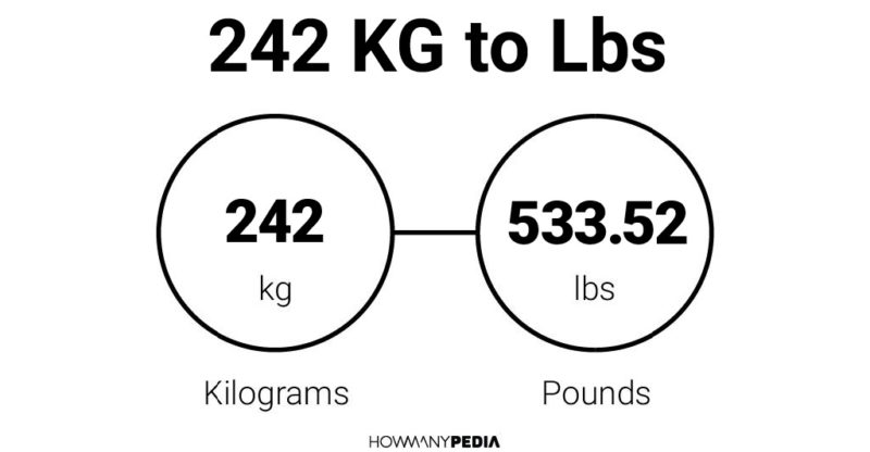 242 lbs to kg