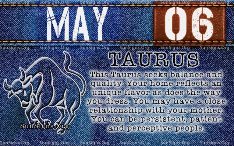 may 6 birthday personality