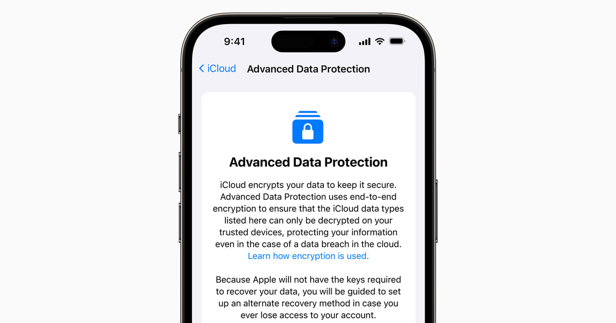 apple advanced data protection australia