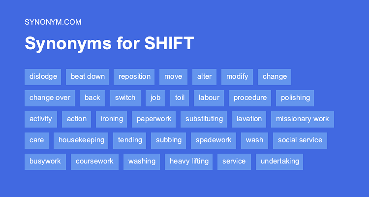 shift antonym