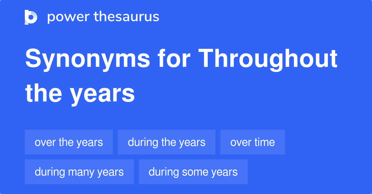 over time synonyms