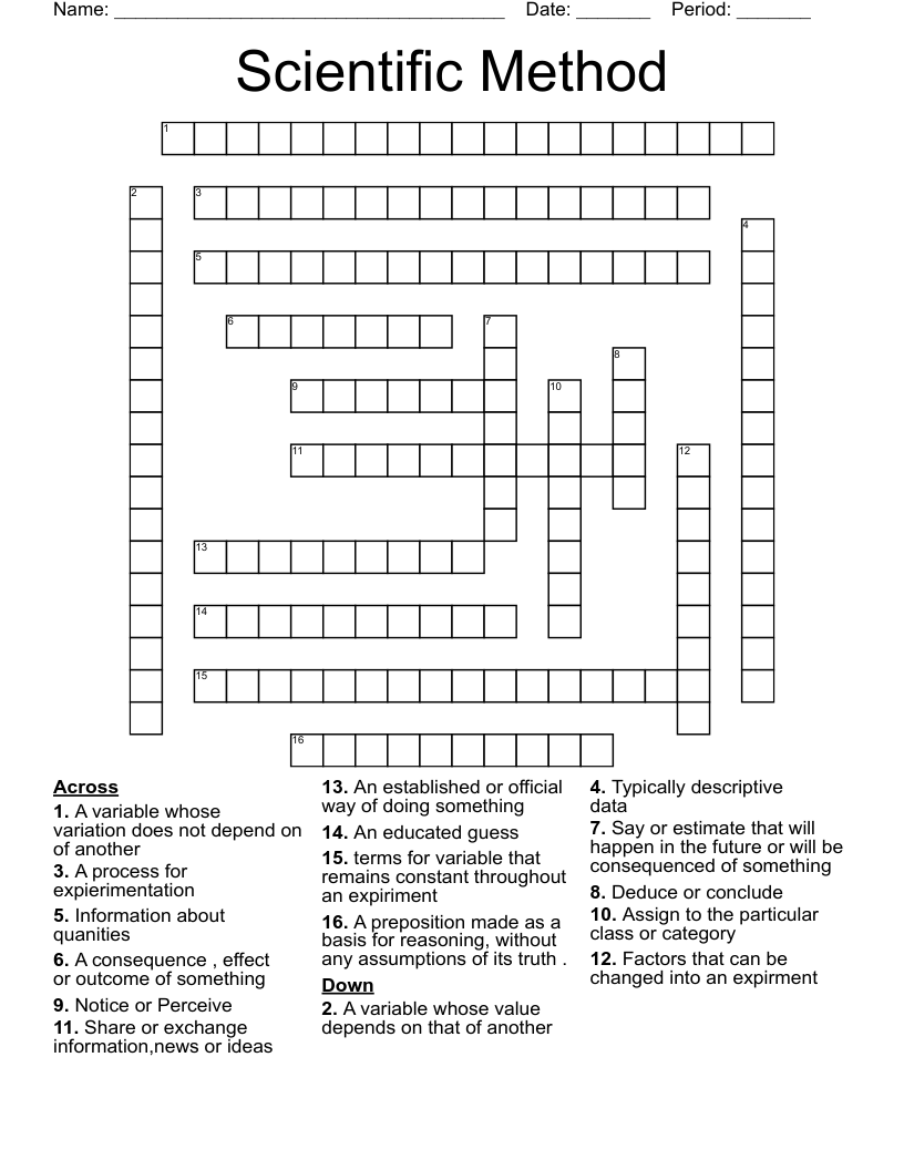 highly skilled scientific worker crossword clue